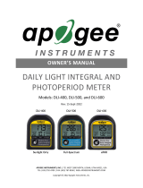 apogee INSTRUMENTS DLI-400 Owner's manual