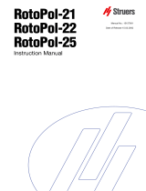 Struers RotoPol-21 User manual