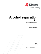 Struers Alcohol separation kit User manual
