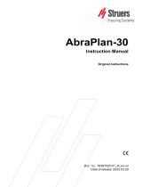 Struers AbraPlan-30 User manual