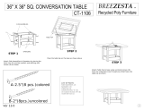 Breezesta Square Conversation Table Assembly Instructions