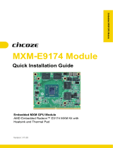 Cincoze MXM-E9174 Quick Installation Guide