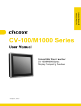 Cincoze CV-100 / M1000 Series Owner's manual