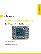 Cincoze MXM-T1000 Quick Installation Guide