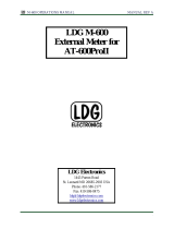 LDG Electronics M-600 Owner's manual