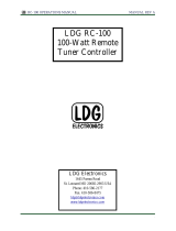LDG Electronics RT/RC-100 Owner's manual