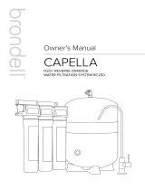 brondell Capella Reverse Osmosis Owner's manual