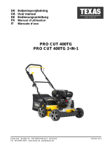 Texas Pro Cut 400TG 2-i-1 plænelufter User manual