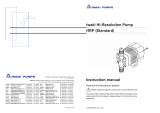 IWAKI PUMPS HRP-54H User manual
