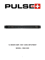 PULSE PLUS VMA120D Operating instructions