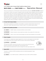 Watec WAT-3500 Owner's manual