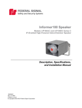 Federal Signal Informer100 Series C IP-enabled 100 Watt Speaker User manual