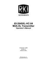 RKI Instruments 65-2649XL-HC-04 Owner's manual