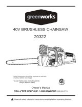 Greenworks 20152 Owner's manual