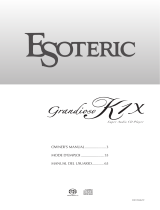 Esoteric Grandioso K1X SE Owner's manual