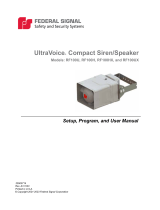 Federal Signal RF100 UltraVoice® Compact Siren/Speaker User manual