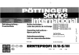 Pottinger SILOPROFI I Operating instructions