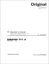 Pottinger EUROTOP 770 A MULTITAST Operating instructions