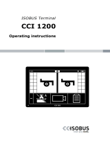 CC-ISOBUS Terminal CCI-1200 ISOBUS Operating instructions