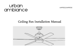 urban ambiance UHP9333 Installation guide