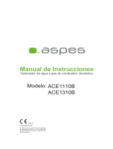 Aspes ACE1110B Owner's manual
