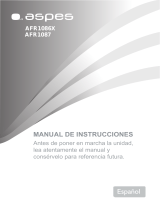 Aspes AFR1086X Owner's manual