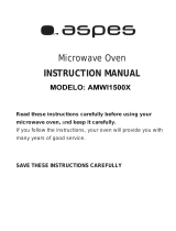 Aspes AMWI1500X Owner's manual