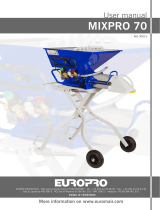 EuromairMIXPRO 70 continuous mixer on adjustable frame