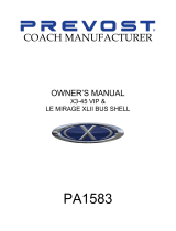 PREVOST XLII-45 Motorhome Owner's manual