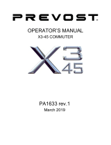 PREVOST X3-45 Commuter Owner's manual