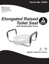 dynarexElongated Raised Toilet Seat