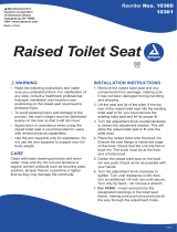 dynarex Locking Raised Toilet Seat Operating instructions