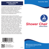 dynarex Shower Chair Operating instructions