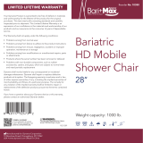 dynarexBariatric HD Mobile Shower Chair