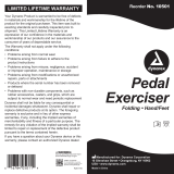 dynarex Pedal Exerciser - Folding Operating instructions