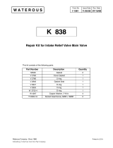 Waterous I-1361, K838 REPAIR KIT Operating instructions