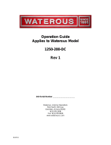 Waterous 1000-200-DC Operating instructions
