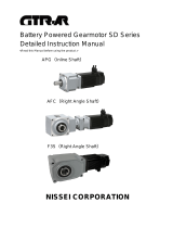 Nissei Battery power gearmotor(SD Type) User manual