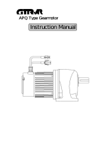 Nissei APQ type brushless DC Gearmotor User manual