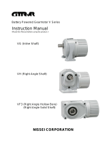 Nissei Battery power gearmotor(V Type) User manual