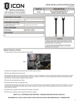 ICON Vehicle Dynamics 21036 Installation guide