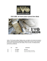 EVO Manufacturing EVO-1005 Installation guide