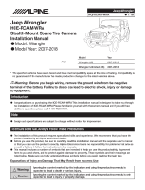 Alpine HCE-RCAM-WRA Installation guide