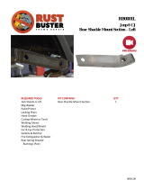 Rust Buster Rear Shackle Mount Section Installation guide