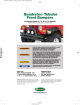 Quadratec QR3 Dual-Tube Front Bumper Installation guide