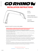 Go Rhino Trailline Steel Front Fenders Installation guide