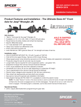 Dana Spicer Ultimate Dana 44 Front Axle Installation guide