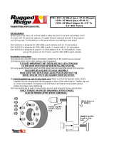 Rugged Ridge 15201.02 Installation guide