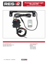 RES-Q Premium Winch Fairlead LED Light Bracket Installation guide