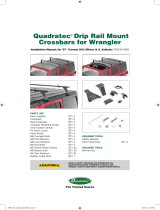 QuadratecHardtop Drip Rail Mount Cross Bar Rack